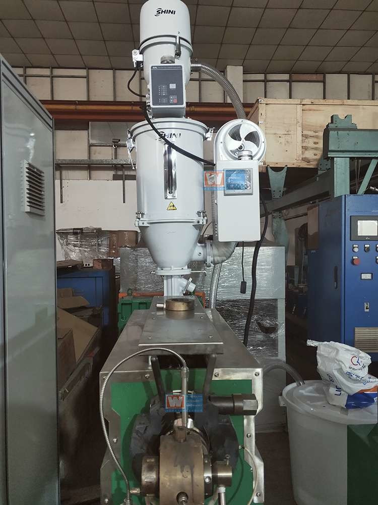 PVC PE Wire Extruder Machine , 20/120RPM Cable Making Machine